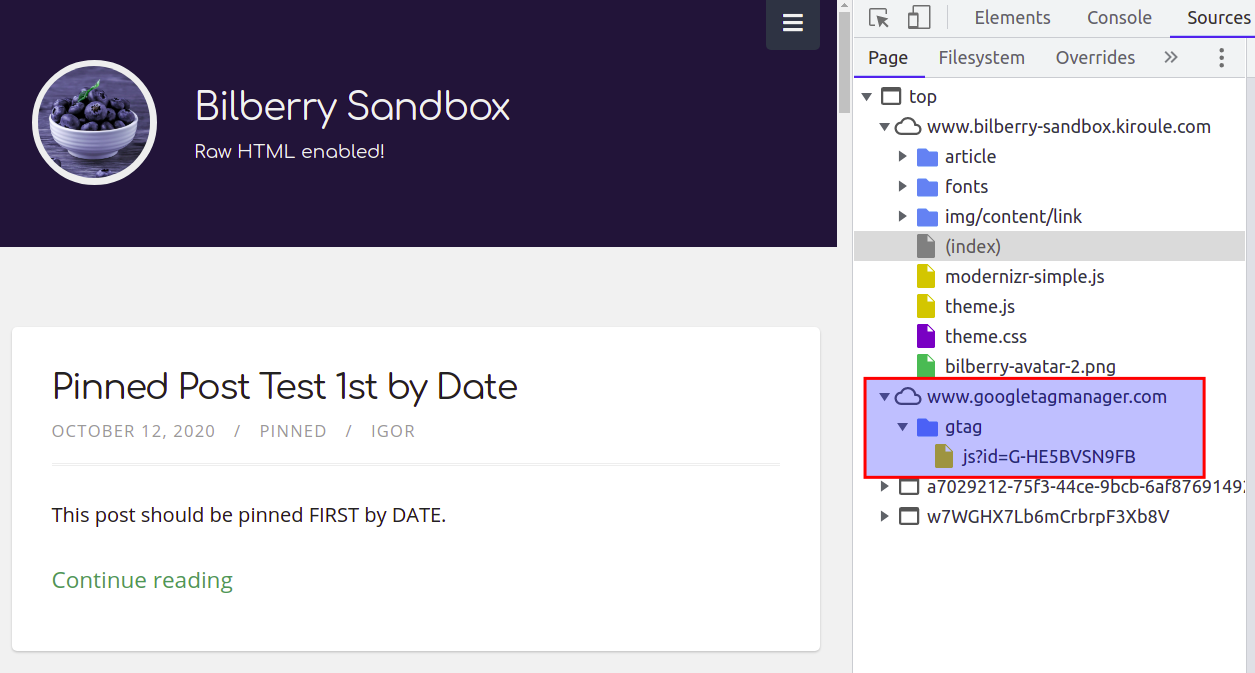 Google Analytics gtag.js